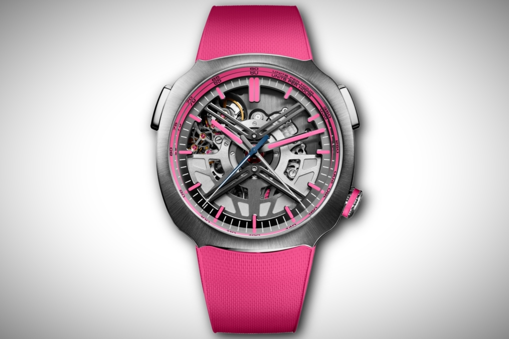 2026 H Moser & Cie watch release: Streamliner Alpine Drivers Pink Edition