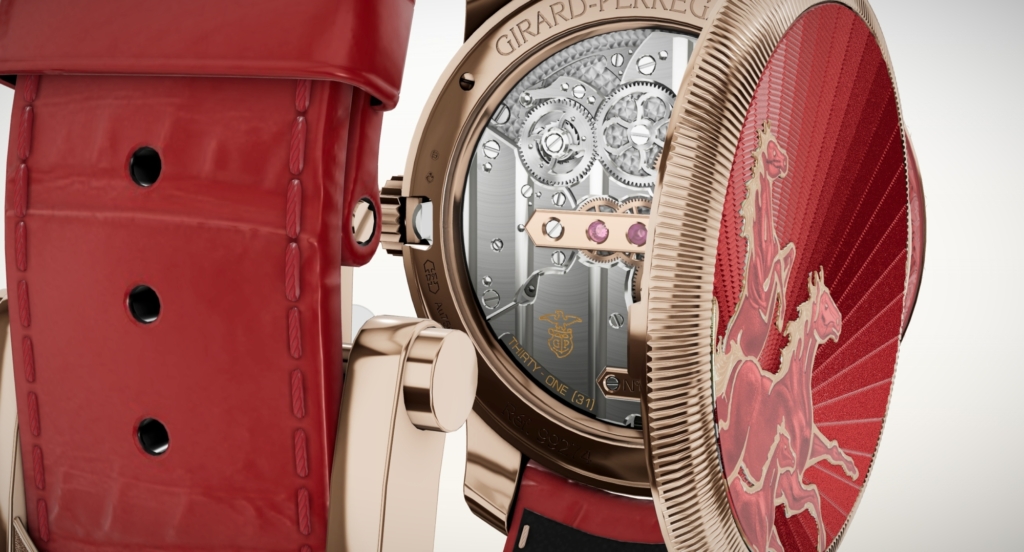 2026 Girard-Perregaux La Esmeralda Tourbillon "A Secret" Eternity Edition ref. 99274-52-3161-5CC 99274-52-3161-5CC caseback view