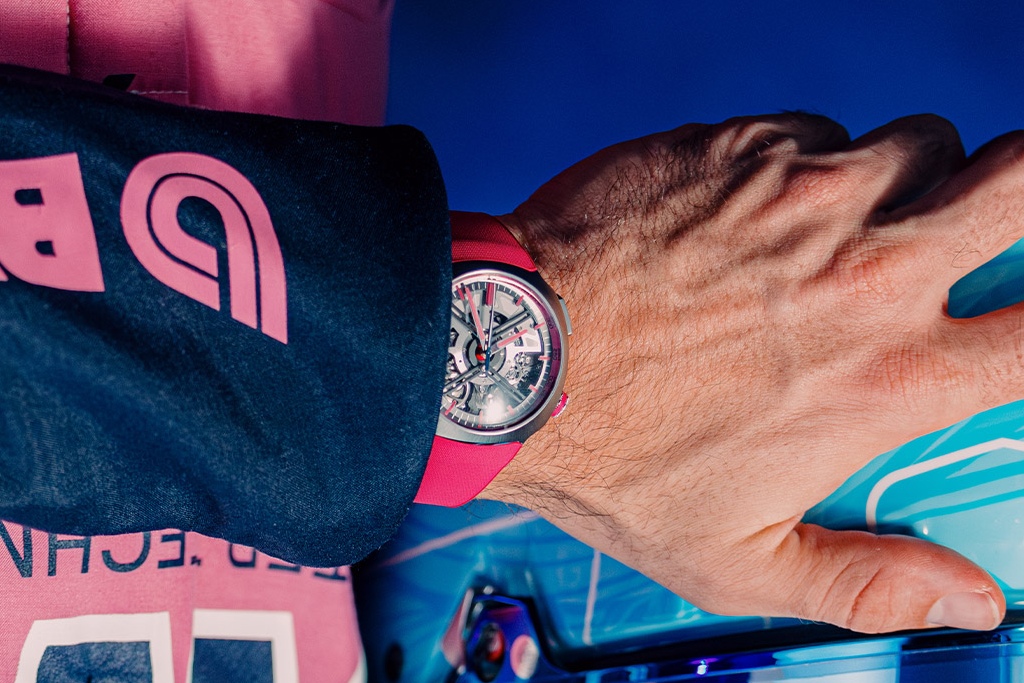 Pierre Gasly sports the 2026 H Moser Streamliner Drivers Edition