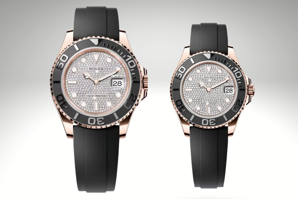Discontinued Rolex diamond paved Yacht-Master watches
