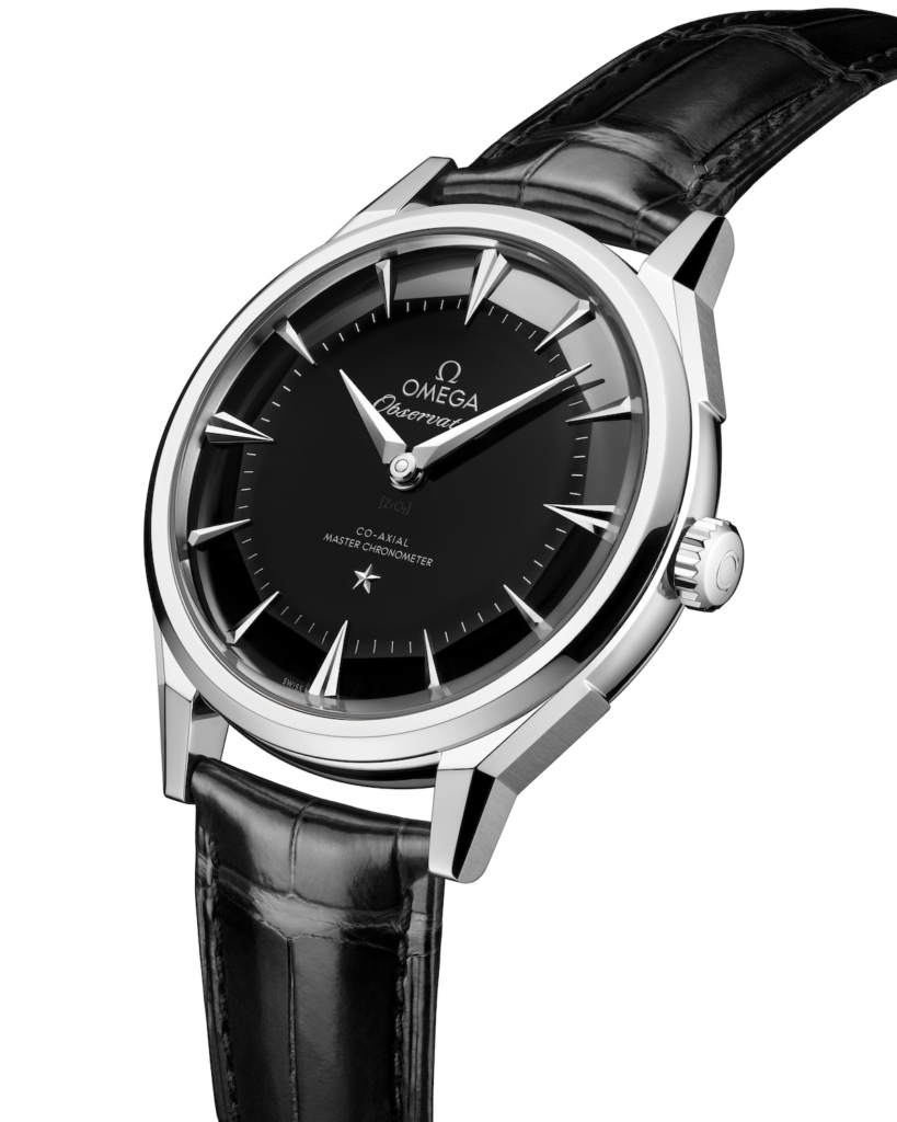 Stainless steel 2026 Omega Constellation Observatory with black ceramic dial