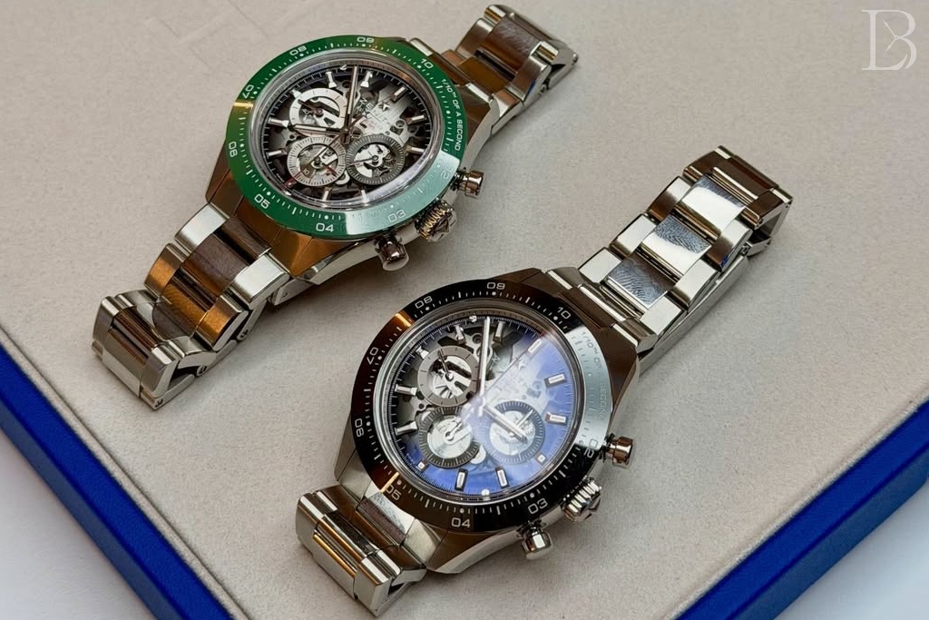 Chronomaster Sport Skeleton ref. 03.3131.3600/01.M3130 (left) and 03.3130.3600/01.M3130 (right)