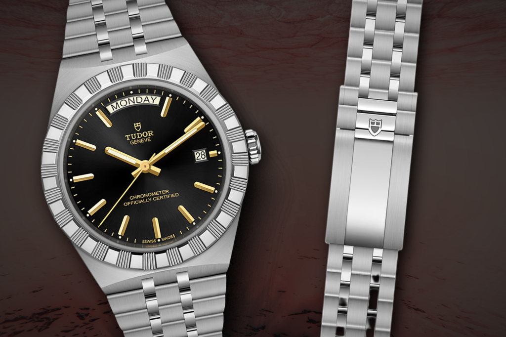 Black and silver Tudor Royal dials now have gold-tone hands and hour markers. Photo: Tudor