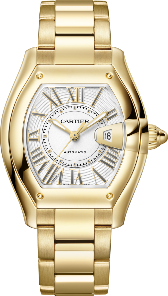 Yellow gold 2026 Cartier Roadster watch. Photo: Cartier