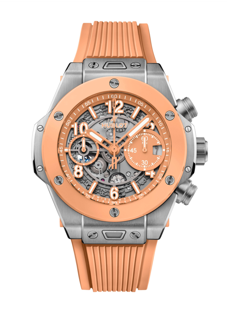 2026 Hublot Peach Ceramic Big Bang Unico Chronograph