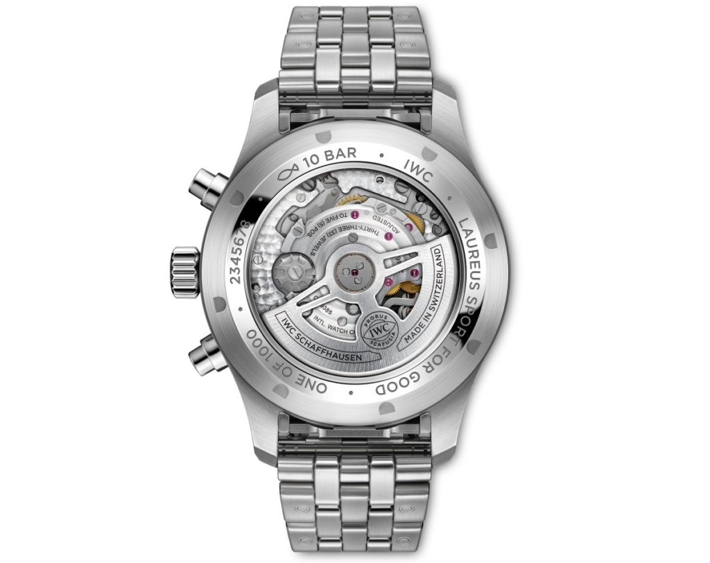 Caliber 69385, an automatic column-wheel chronograph movement with a 46-hour power reserve