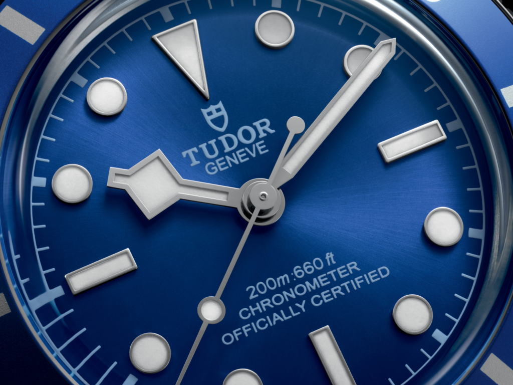 Sapphire blue dial