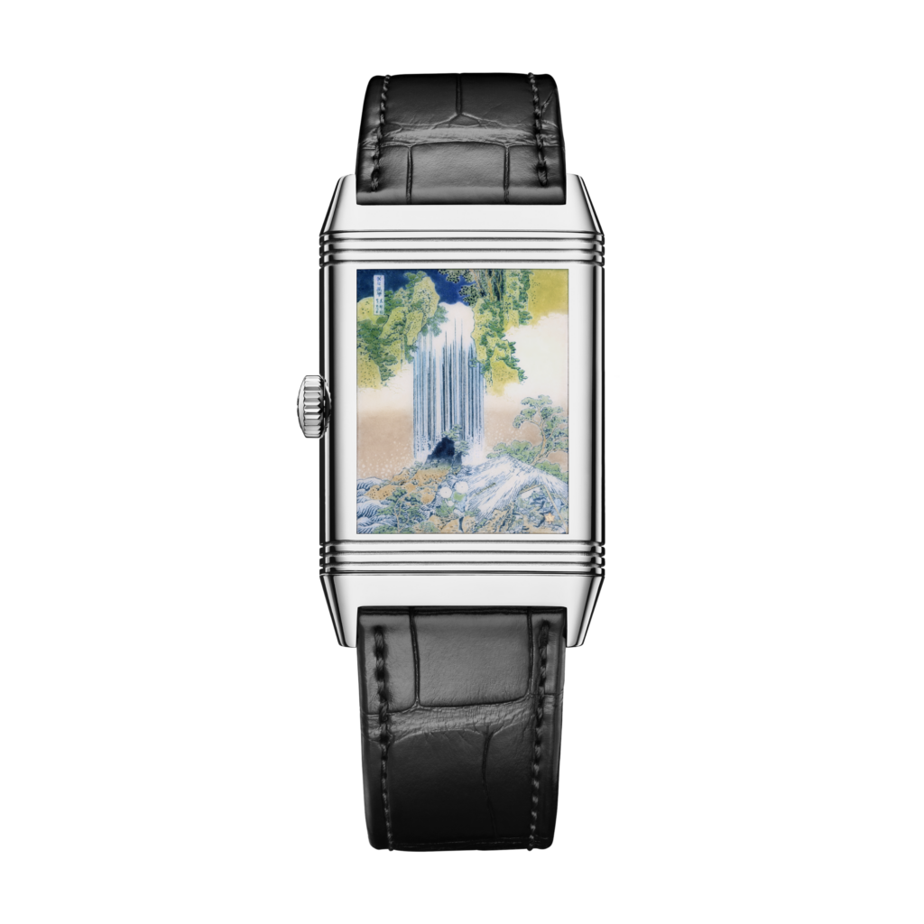 Part of the 2026 JLC Reverso Tribute Enamel Hokusai Waterfalls Series
