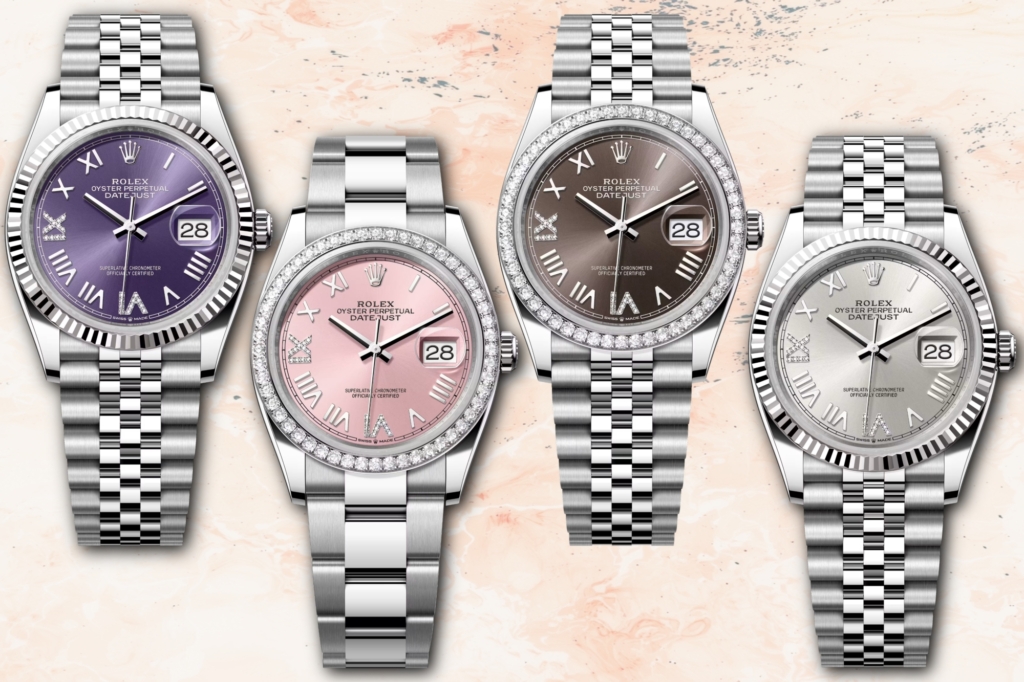 White Rolesor Datejust 36 models