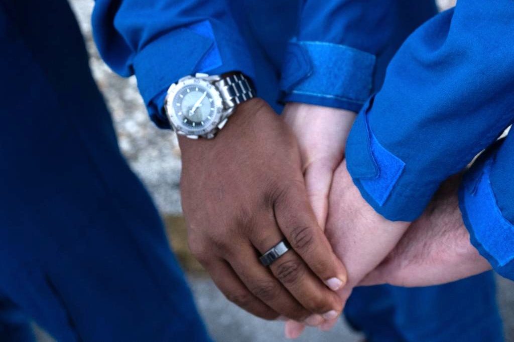 Artemis II crew hands