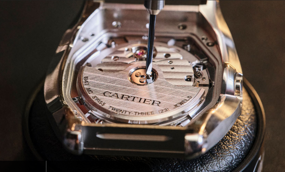 A 2026 Cartier Roadster being assembled. Photo: Cartier
