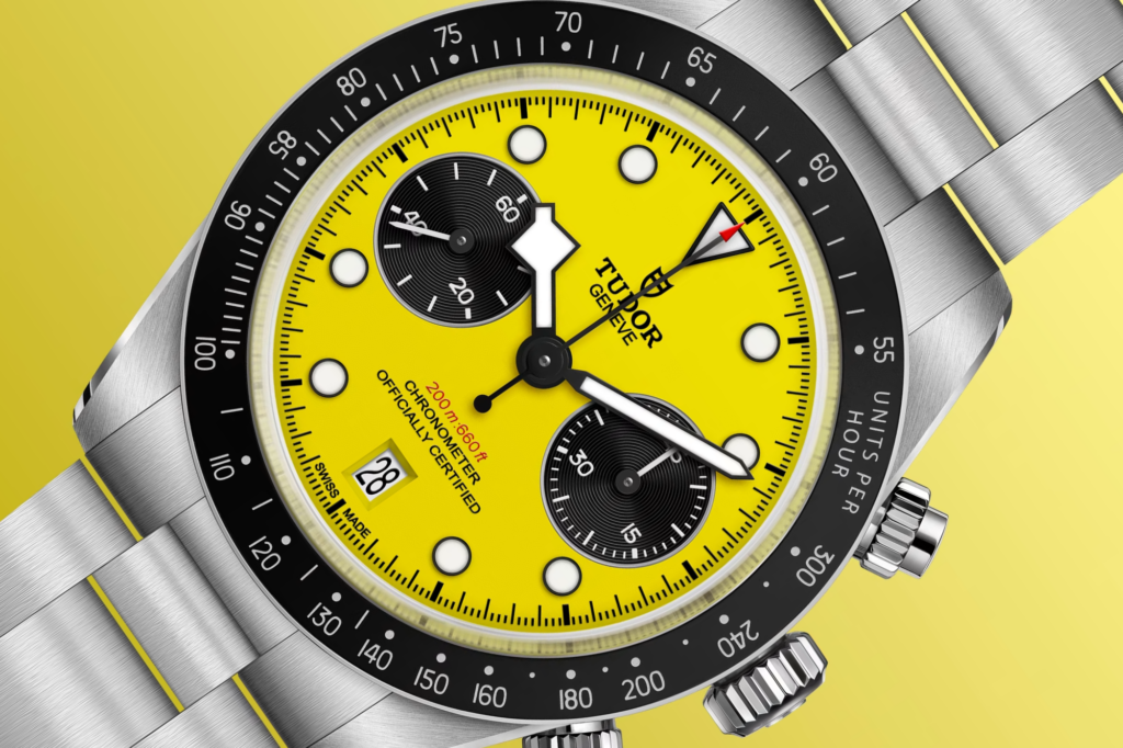 Tudor Black Bay Chrono 39 “Yellow” ref. M79310N-0001 was released on June 3, 2026 as part of their "Daring Watches" collection. Photo: Tudor