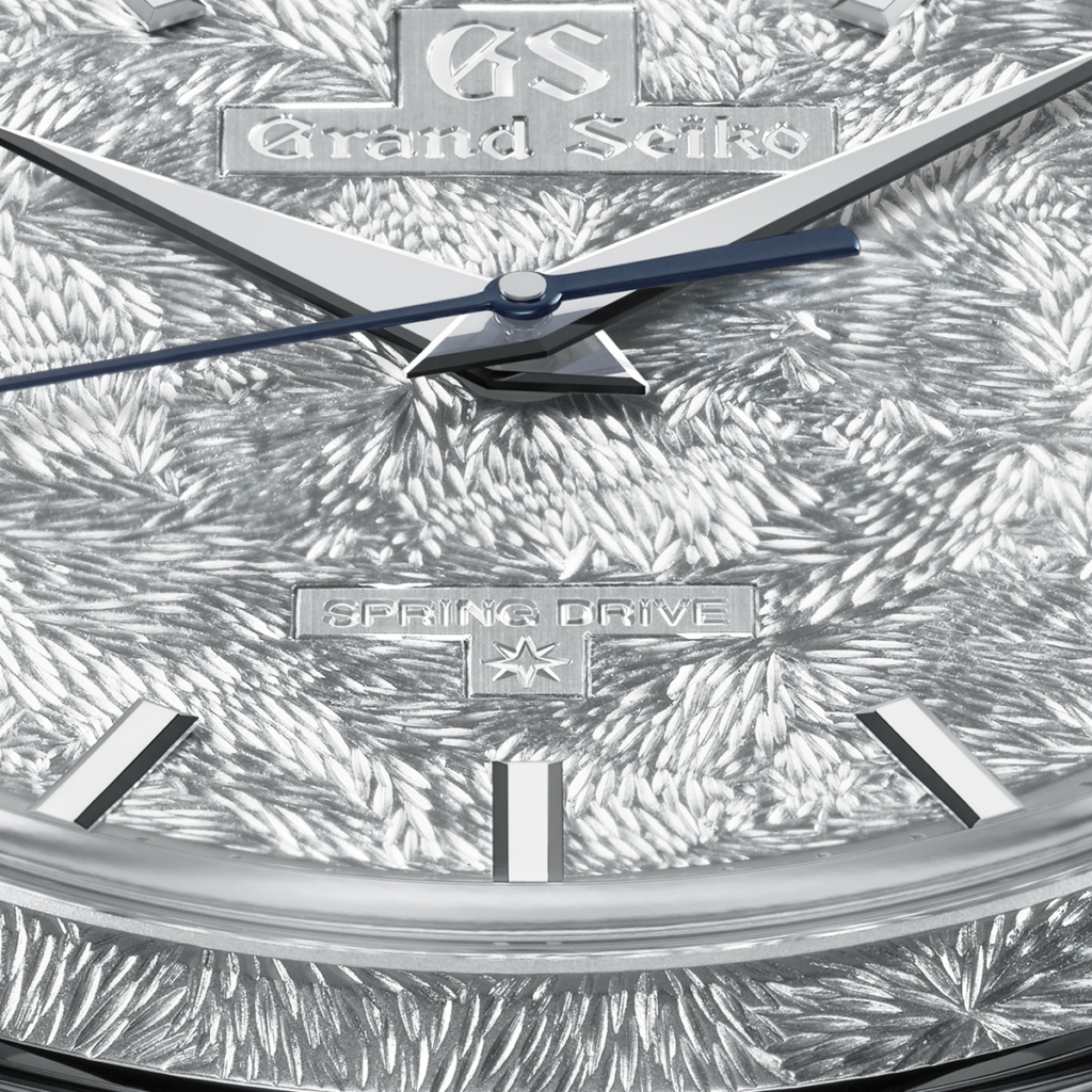 2026 Grand Seiko SBGZ011 Hand-Engraved Waterfall close-up