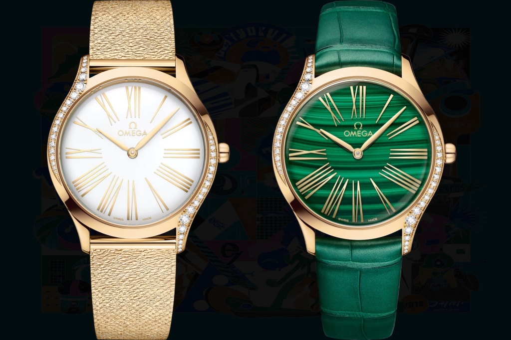 Two of the five Omega De Ville Tresor 36mm models discontinued in 2026