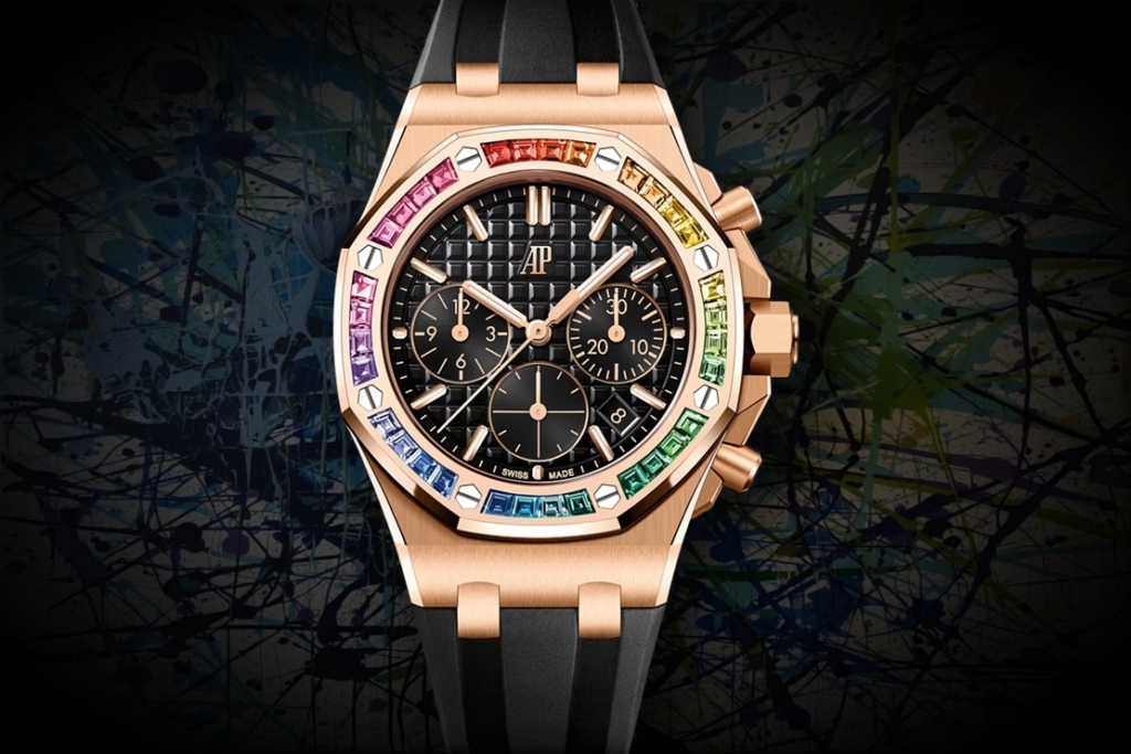 Discontinued Audemars Piguet Rainbow Royal Oak Offshore Selfwinding Chronograph Ref. 26236OR.YY.D002CA.01