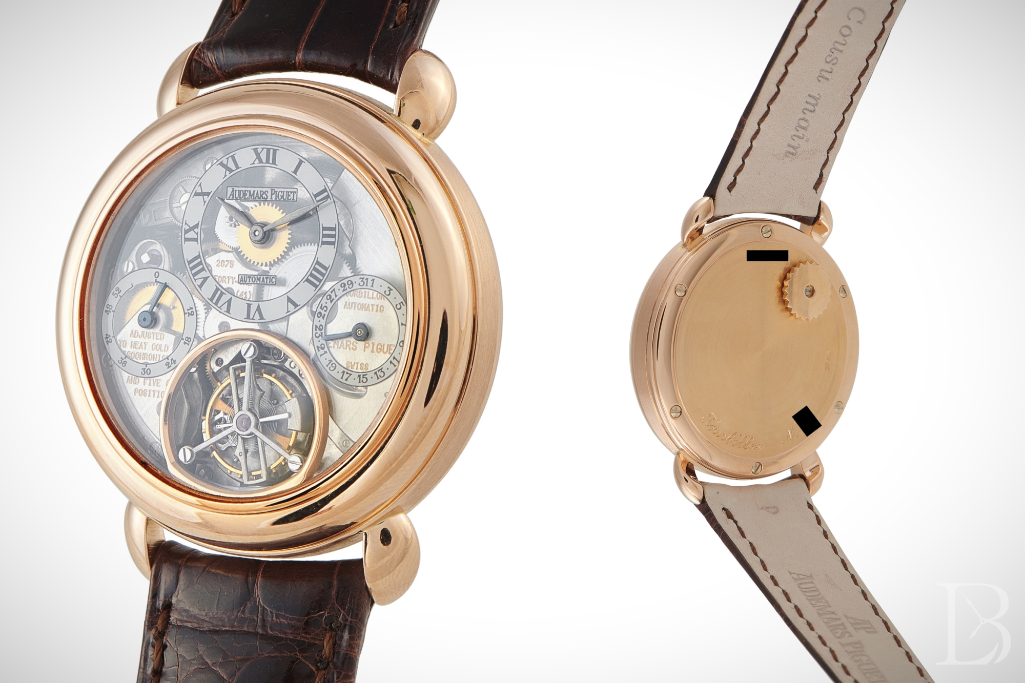 Ref. 25718, the first Jules Audemars reference, debuted in 1991. This version with a see-through dial came a few years later.