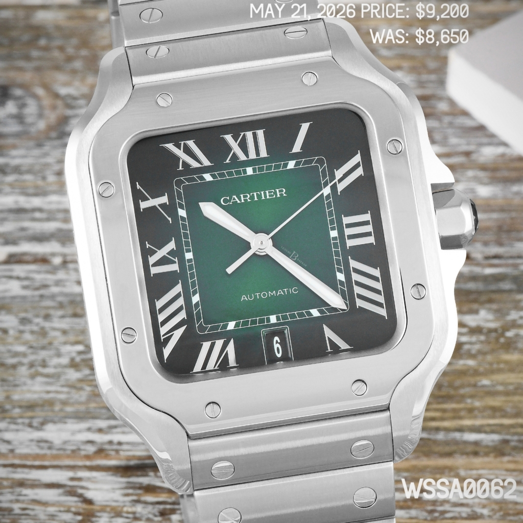 Steel Cartier Santos ref. WSSA0062