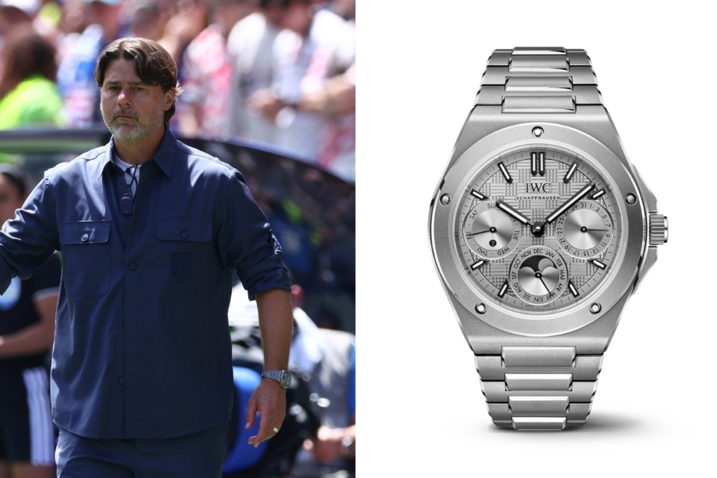Mauricio Pochettino wear an IWC Ingenieur Perpetual Calendar 41