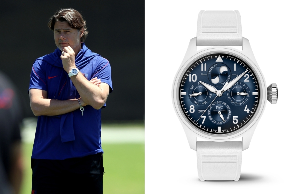 Mauricio Pochettino wearing Big Pilot's Watch Perpetual Calendar ProSet Le Petit Prince