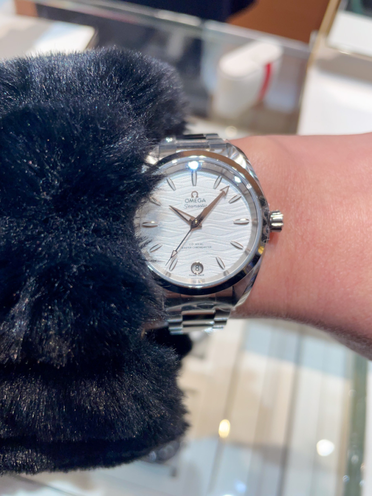 White dial Omega Aqua Terra 34