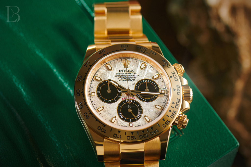 Rolex Daytona reference number 116508 with meteorite dial
