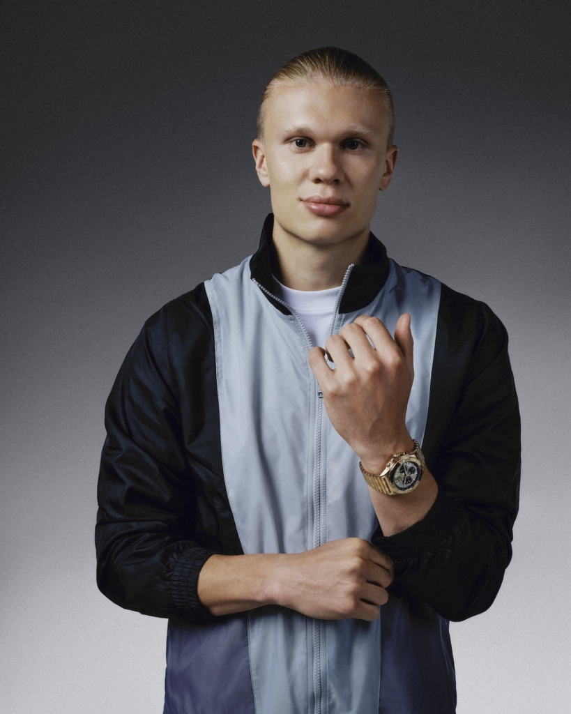 Erling Haaland wearing Breitling (Image: Breitling)