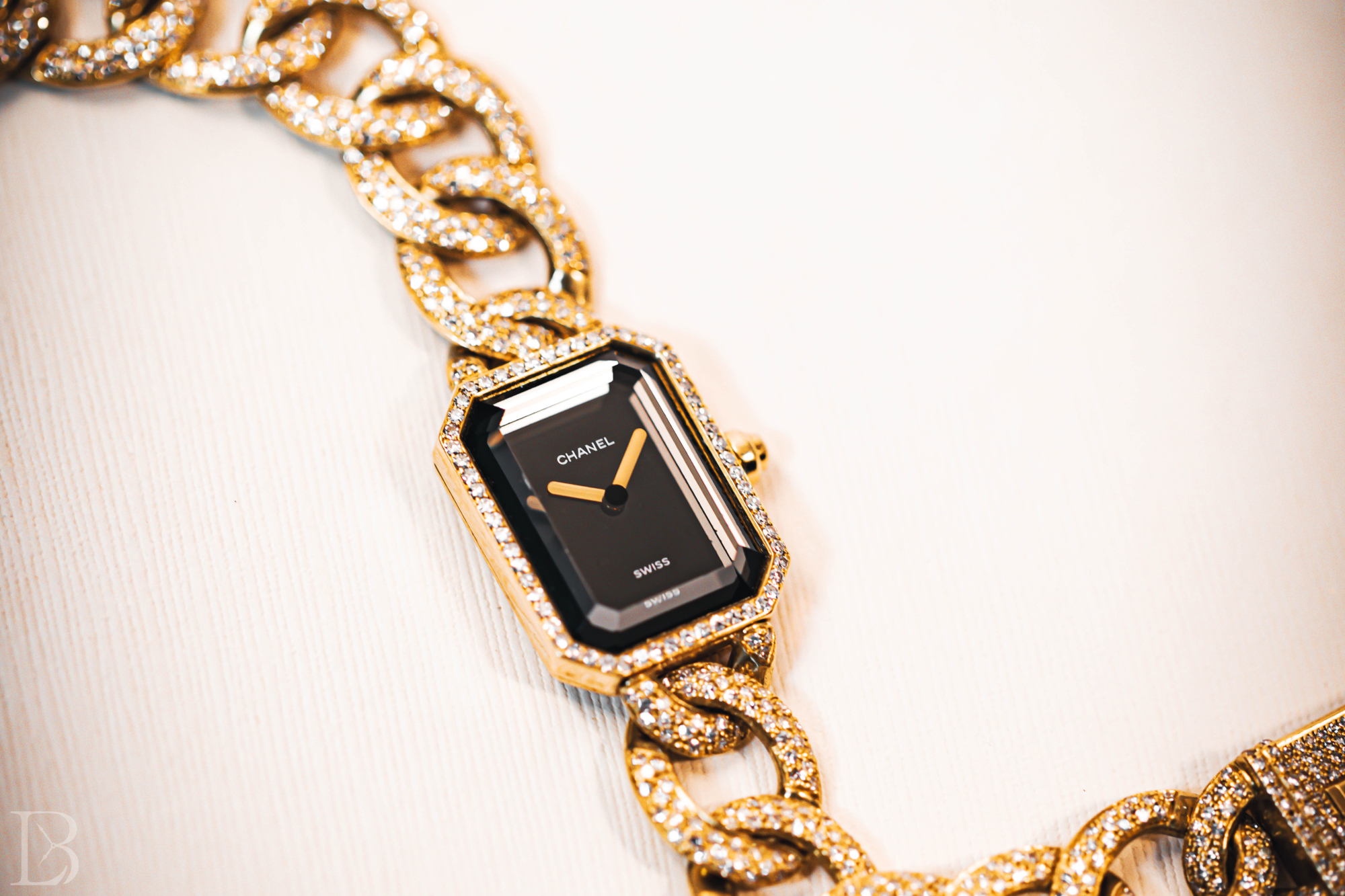 Chanel Première Chaîne yellow gold ladies' watch, ref. H0114