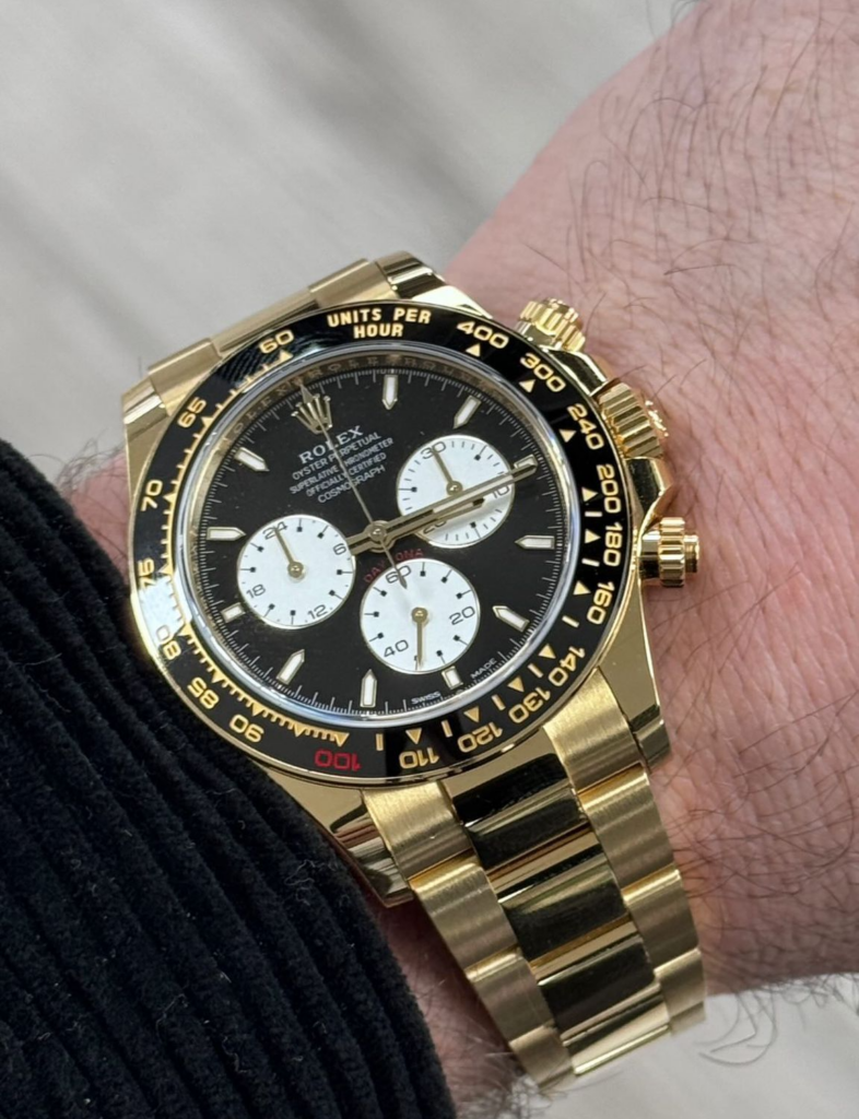 Yellow gold Rolex Le Mans Daytona