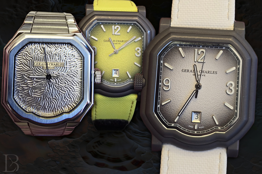 Three modern Gerald Charles watches