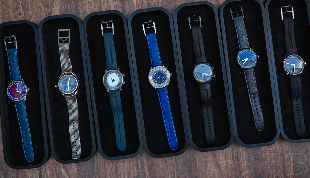 Some of the MING catalog shown off at Geneva Watch Days 2026