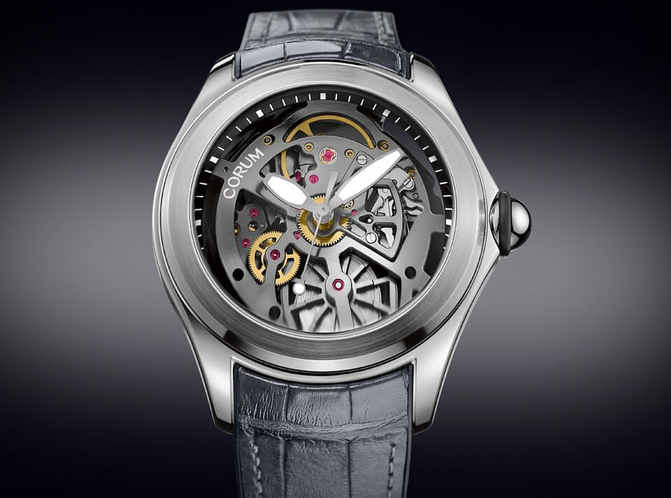 Top-of-the-line Corum Bubble: Skeletonized version