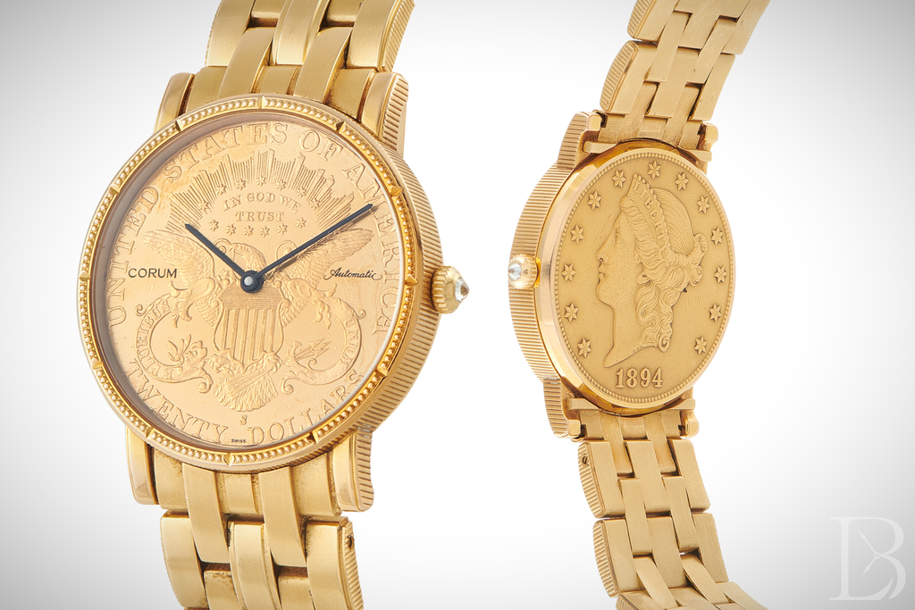 This Corum Coin Watch, ref. 5814556, was probably made around 1990.