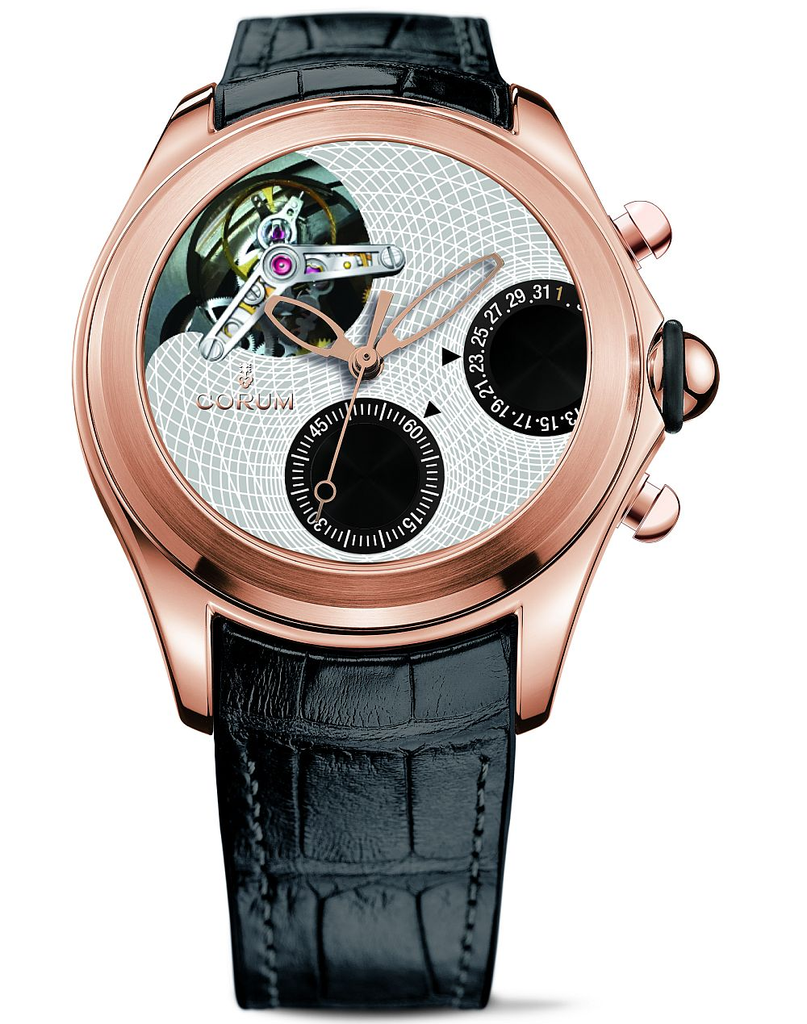 Corum Bubble Tourbillon GMT in rose gold, ref. 397.100.55/0001 BG01. Photo: Corum