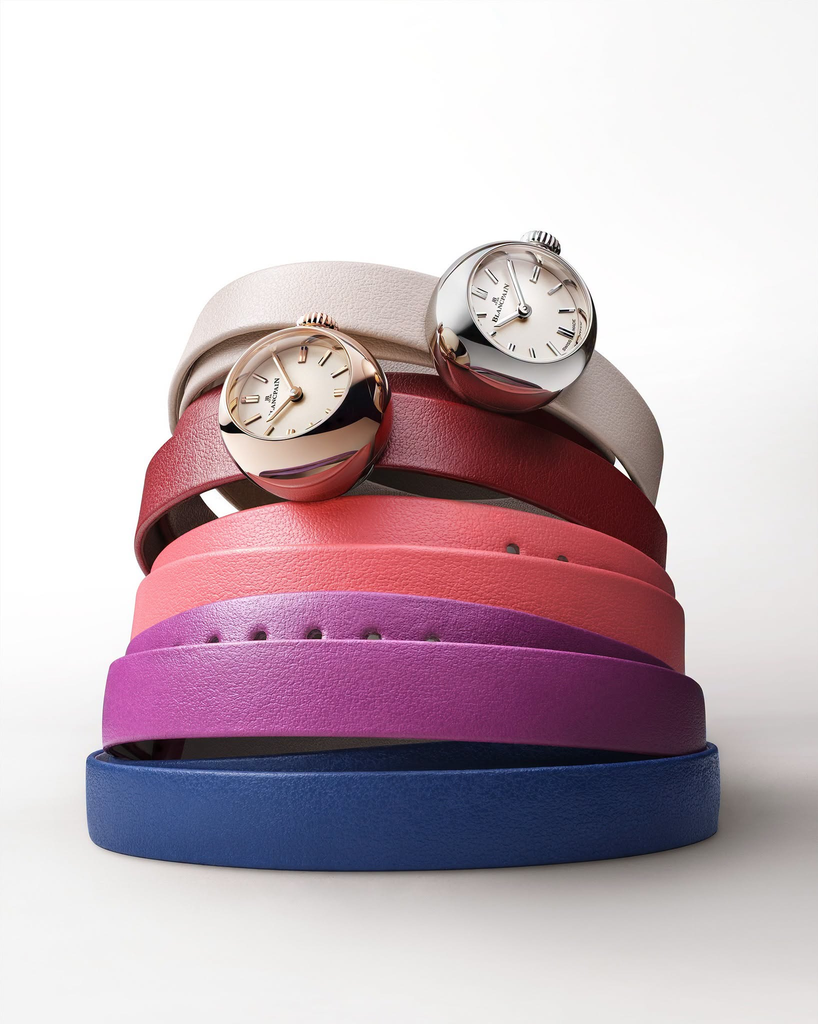 The Blancpain Lady B has numerous colorful leather strap options.