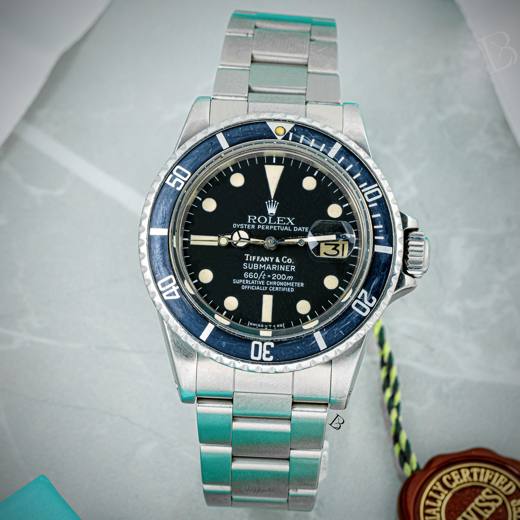 Rolex Submariner Date ref. 1680/0 with Tiffany dial stamp