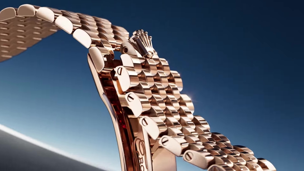 Settimo bracelet in 18k Everose gold. Photo: Rolex
