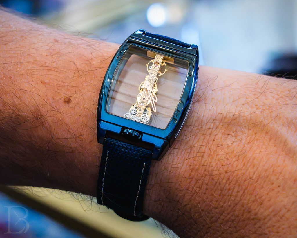Corum Golden Bridge Classical 34mm Mechanical B34.113.TZ0.8B on the wrist