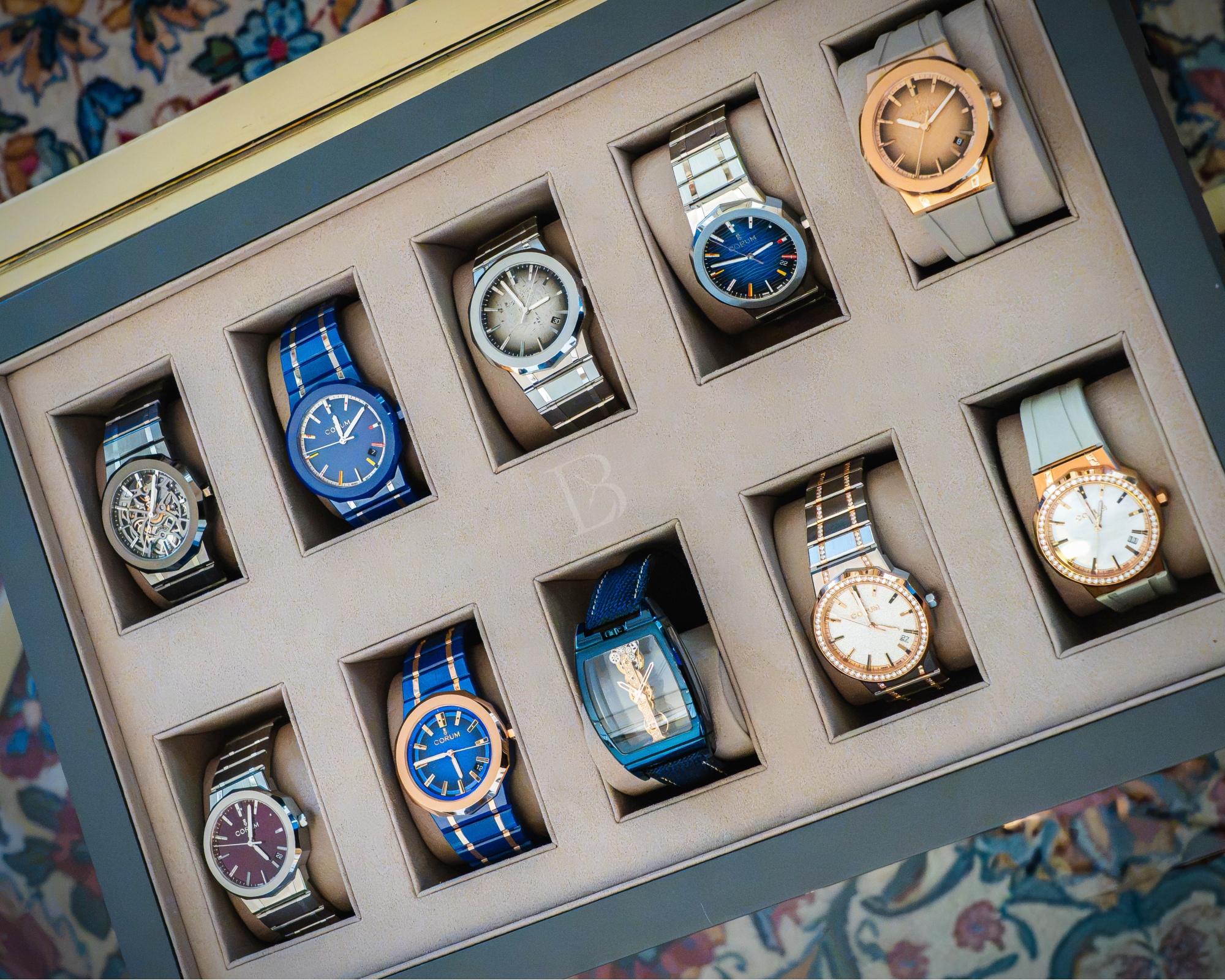 Some of the 2026 Corum lineup shown off at Geneva Watch Days 2026