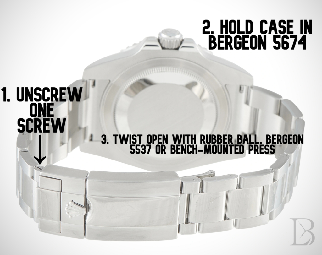 How to open a Rolex caseback