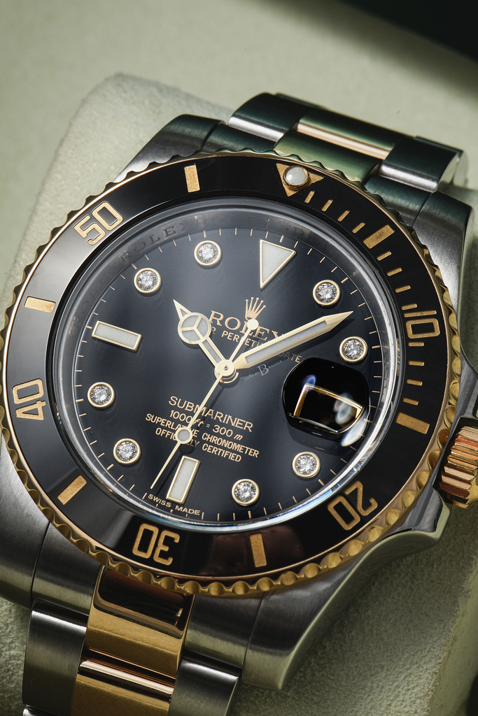 Rolex Submariner ref. 116613 LN with black diamond dial