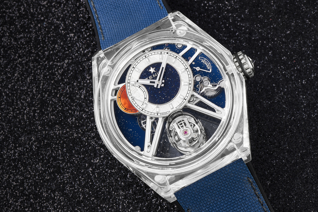 The Zenith layoffs might be part of taking the brand upscale, but they've already done very upscale stuff like this sapphire Defy Zero G.