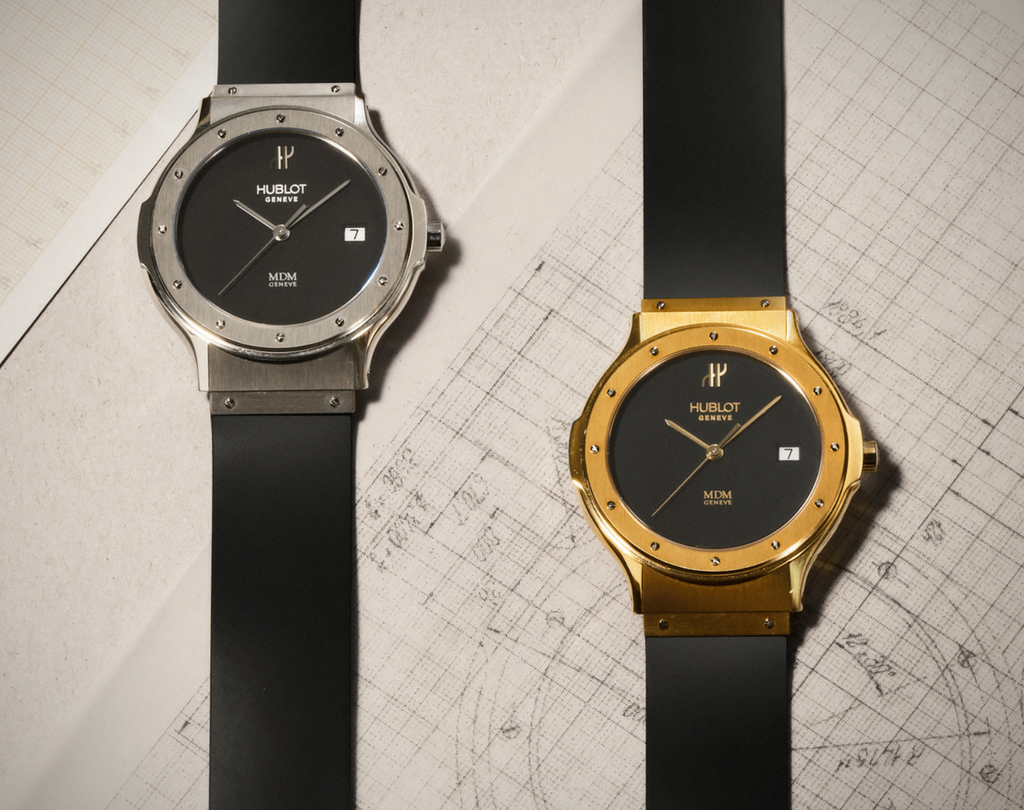 The original MDM Geneve Hublot watches of the early 1980s.
