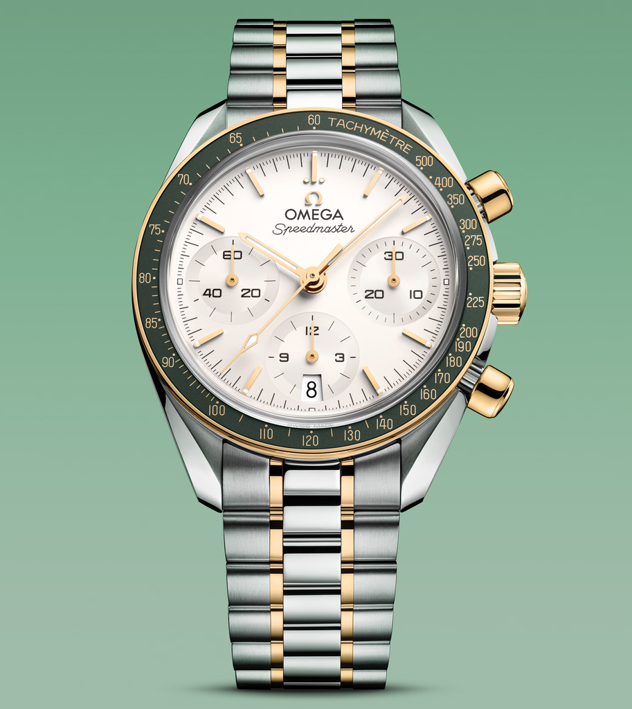 New two-tone chronograph for 2026: Omega Speedmaster 38 ref. 324.20.38.50.02.001